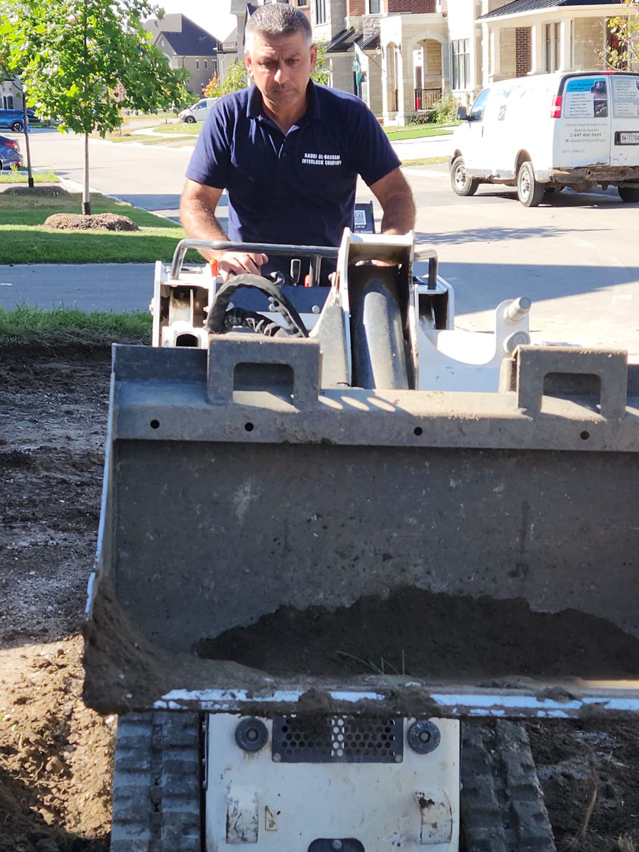 Driveway paving project in the Greater Toronto Area