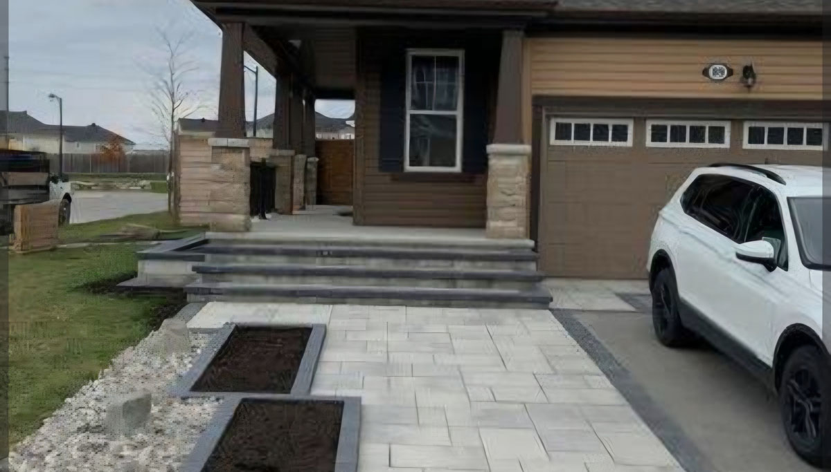 Walkway veranda and steps contractor project