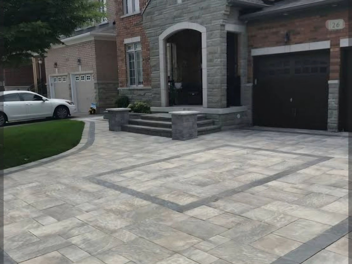 Outdoor construction project by GTA general contractor