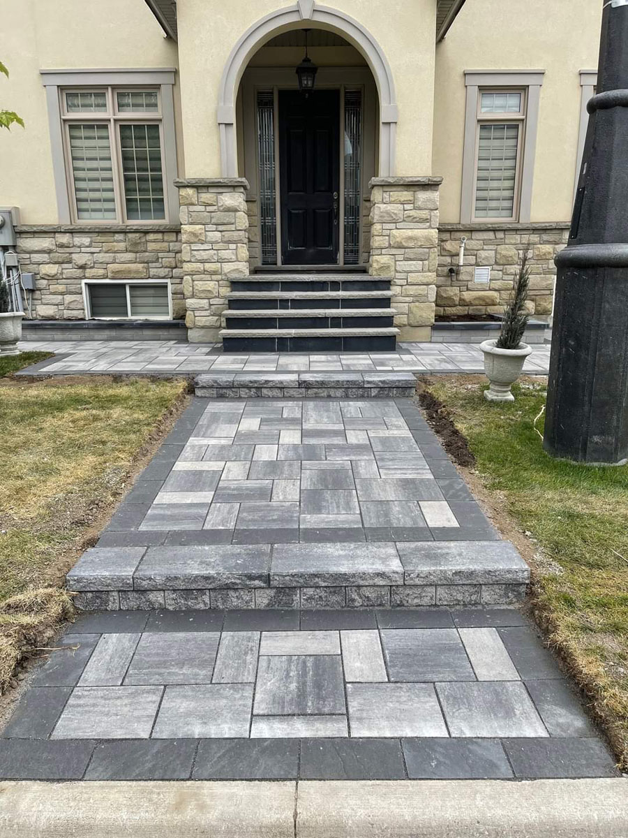 Landscaping and hardscaping project in the GTA