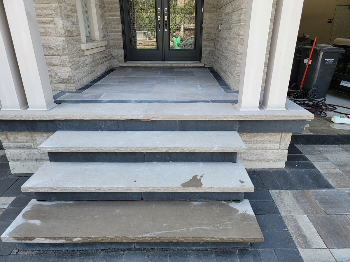 Walkway veranda and steps contractor project